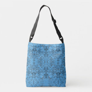 Abstrack Blue Exclusive Pattern Crossbody Bag