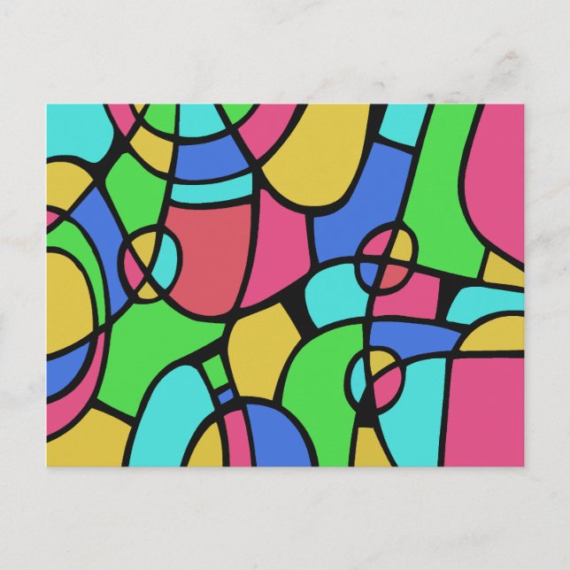 Abstract 02 postcard (Front)