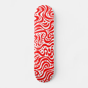 Abstract 041211v2 - Red on White Skateboard