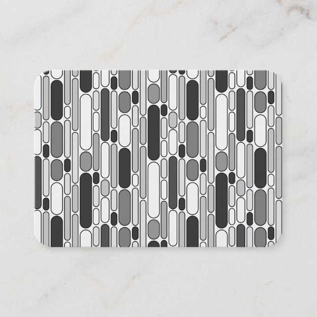 Abstract 100624 - Shades of Grey Business Card (Front)