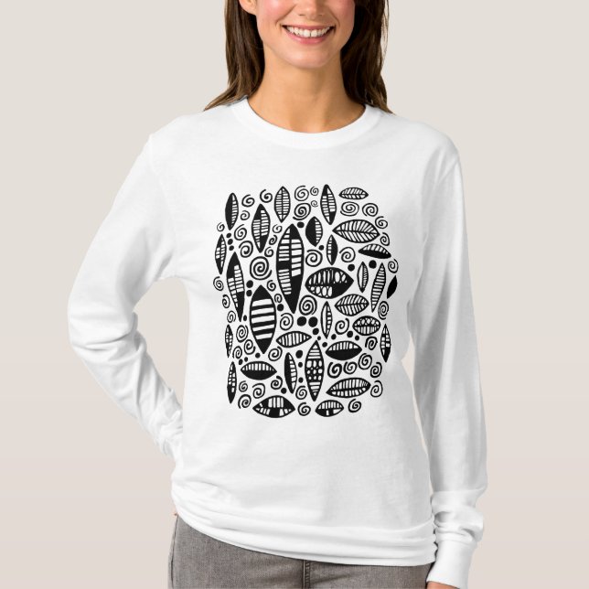 Abstract 100813 - Black T-Shirt (Front)