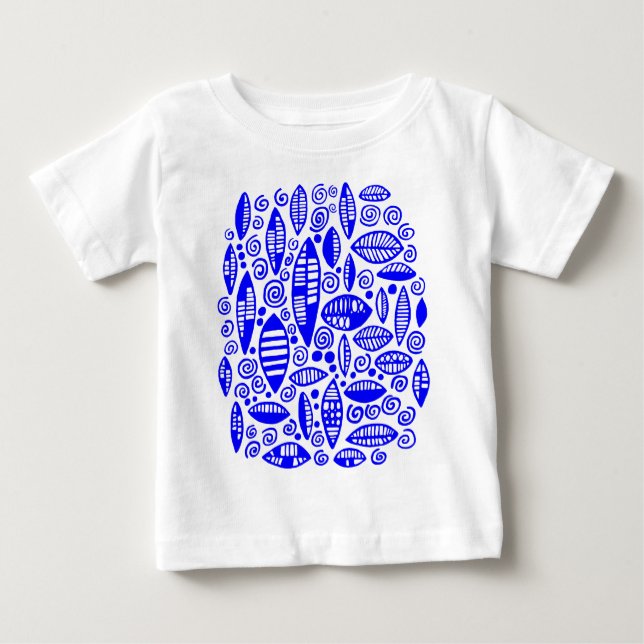 Abstract 100813 - Blue Baby T-Shirt (Front)