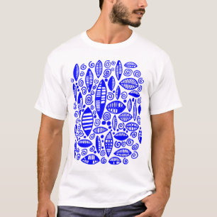 Abstract 100813 - Blue T-Shirt