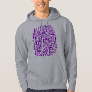 Abstract 100813 - Purple Hoodie