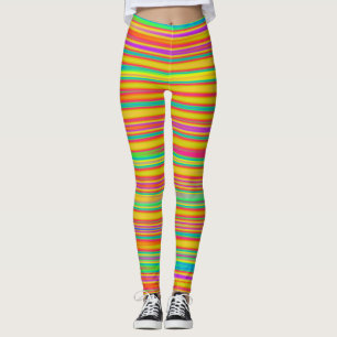 Abstract 120716(010) - Horizontal Stripes Leggings