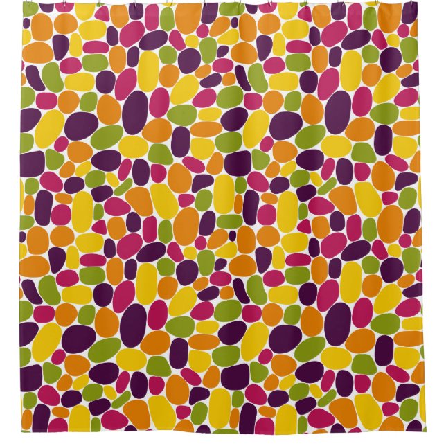 Abstract 160417 - Wine Gum Colours Shower Curtain (Front)