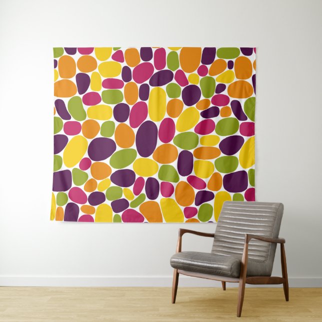 Abstract 160417 - Wine Gum Colours Tapestry (In Situ (Horizontal))