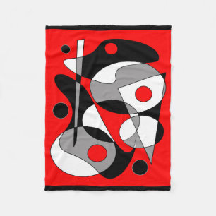 Abstract #184 fleece blanket