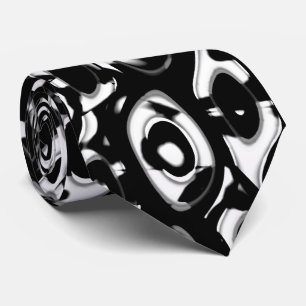 Abstract 190819 - 02 - Black and White Tie