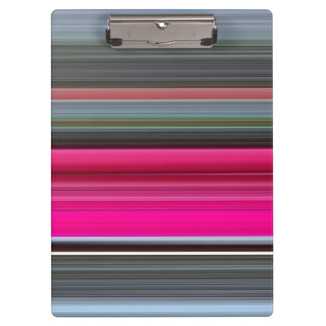 Abstract #1: Cerise and gray Clipboard (Front)