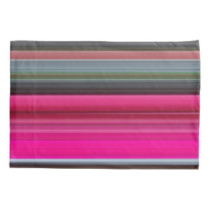 Abstract #1: Cerise and gray Pillowcase