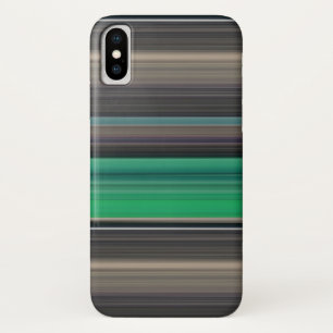 Abstract #1: Green and gray iPhone X Case