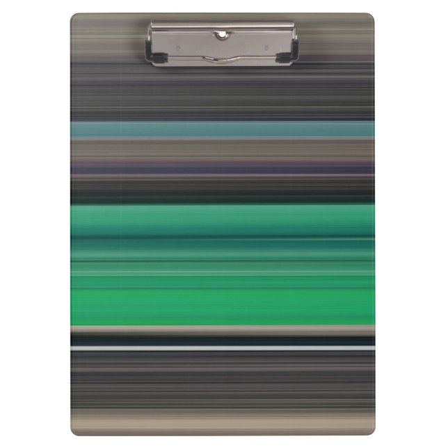 Abstract #1: Green and gray Clipboard (Front)