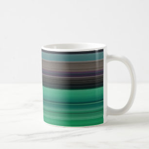 Abstract #1: Green and grey Coffee Mug