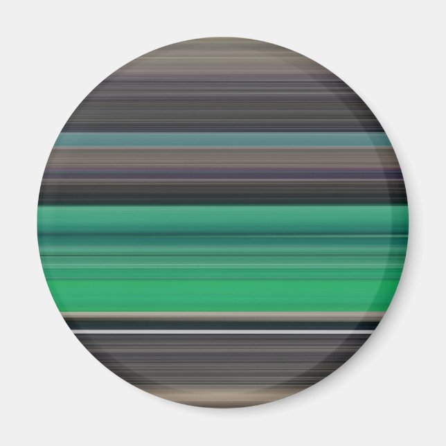 Abstract #1: Green and grey Magnet (Front)