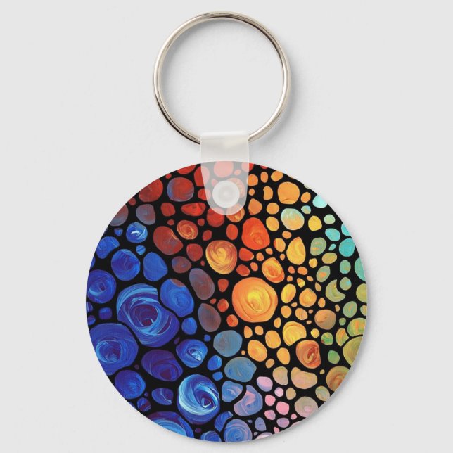 abstract-1 key ring (Front)