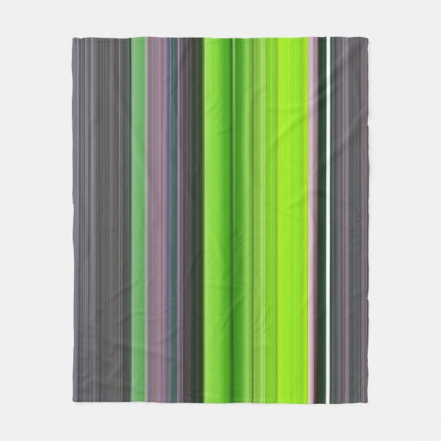 Abstract #1: Lime and gray Fleece Blanket (Front)