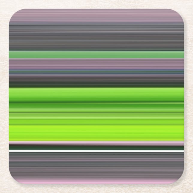Abstract #1: Lime and gray Square Paper Coaster (Front)