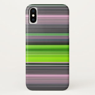 Abstract #1: Lime and grey iPhone X Case