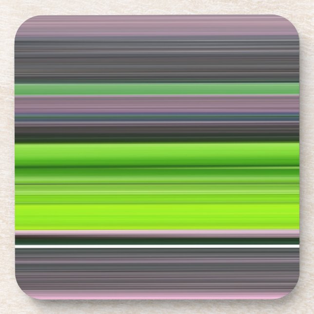 Abstract #1: Lime and grey Coaster (Front)