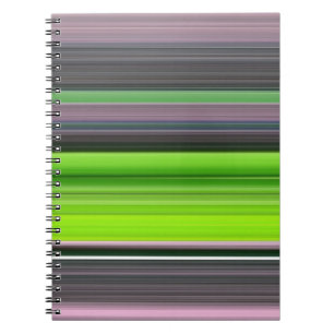Abstract #1: Lime and grey Notebook