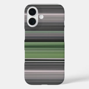 Abstract #1: Olive green and grey Case-Mate iPhone 16 Case