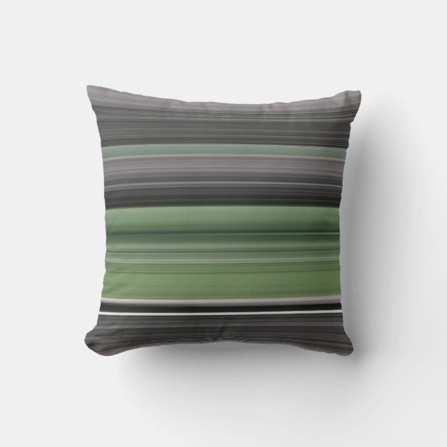 Abstract #1: Olive green and grey Cushion (Front)