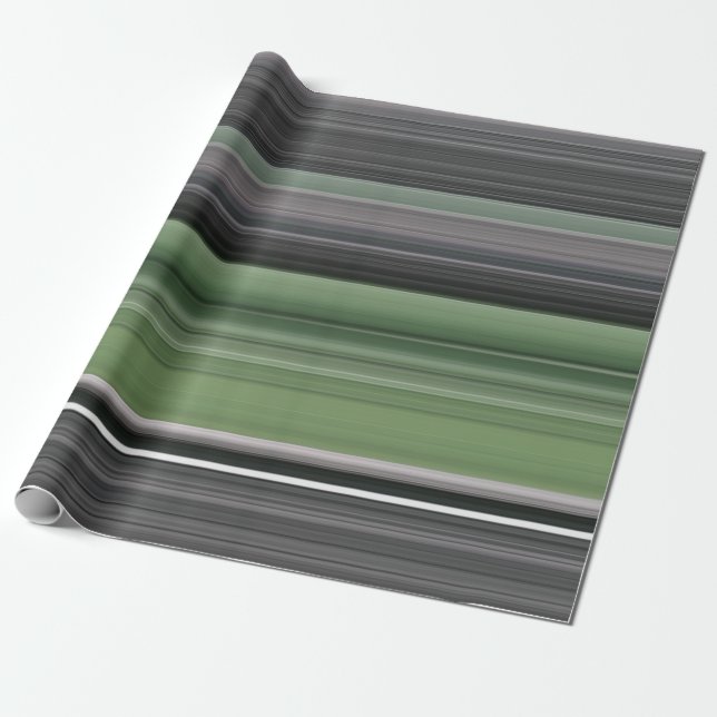 Abstract #1: Olive green and grey Wrapping Paper (Unrolled)
