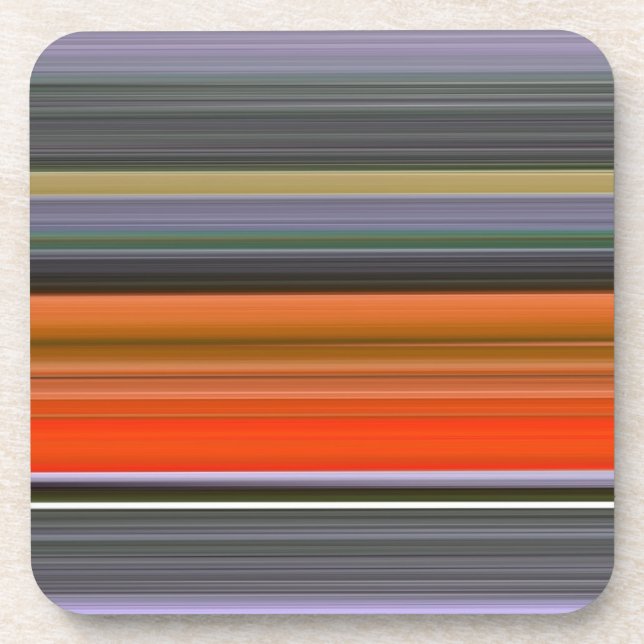 Abstract #1: Orange and grey Coaster (Front)