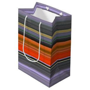 Abstract #1: Orange and grey Medium Gift Bag
