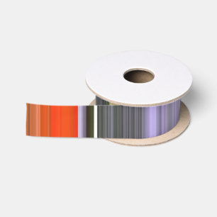 Abstract #1: Orange and grey Satin Ribbon