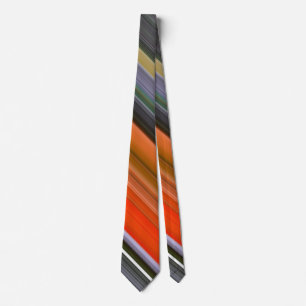 Abstract #1: Orange and grey Tie