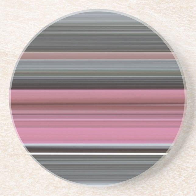 Abstract #1: Pink and gray Coaster (Front)