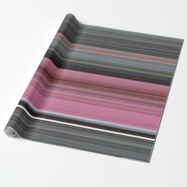 Abstract #1: Pink and gray Wrapping Paper (Unrolled)