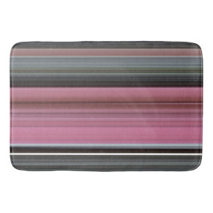 Abstract #1: Pink and grey Bath Mat