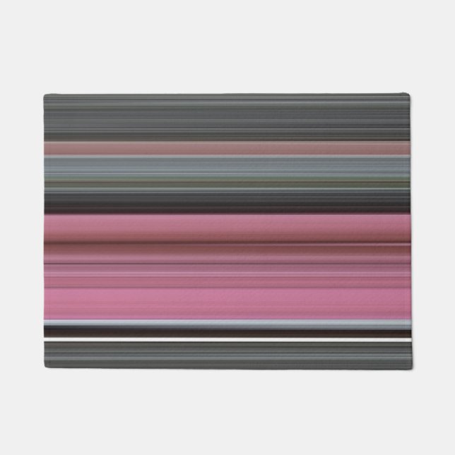 Abstract #1: Pink and grey Doormat (Front)