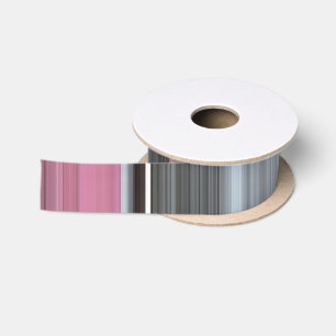 Abstract #1: Pink and grey Satin Ribbon