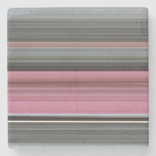 Abstract #1: Pink and grey Stone Coaster