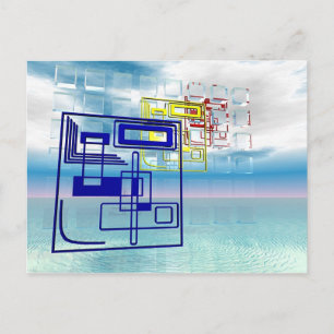 Abstract 1 postcard