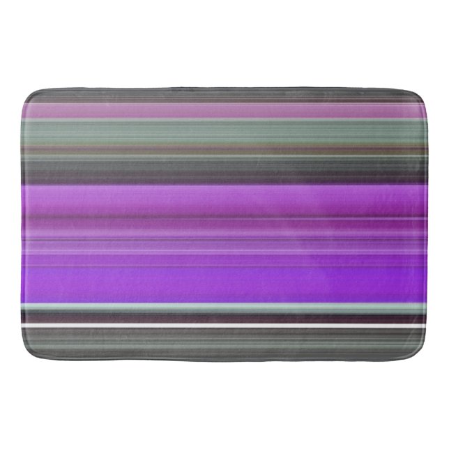 Abstract #1: Purple and grey Bath Mat (Front)