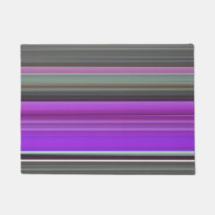 Abstract #1: Purple and grey Doormat