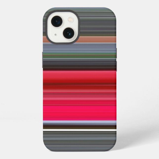 Abstract #1: Red and Gray Case-Mate iPhone Case (Back)