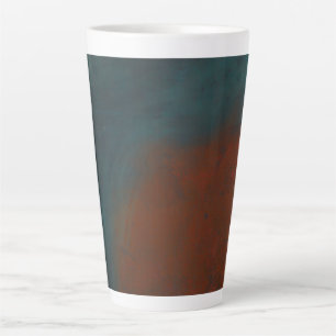 Abstract 1: reds and blues latte mug