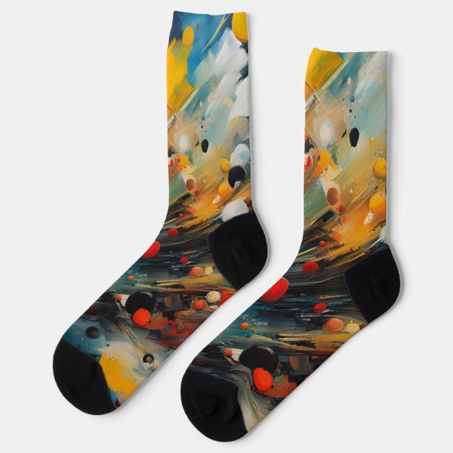 Abstract #1 socks (Left)