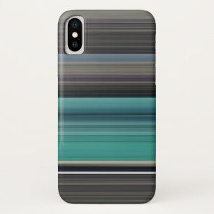Abstract #1: Teal and gray iPhone X Case