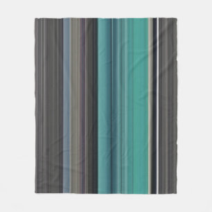 Abstract #1: Teal and grey Fleece Blanket
