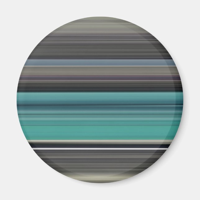 Abstract #1: Teal and grey Magnet (Front)