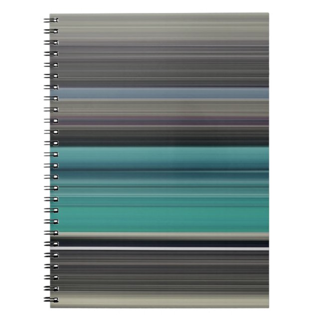 Abstract #1: Teal and grey Notebook (Front)