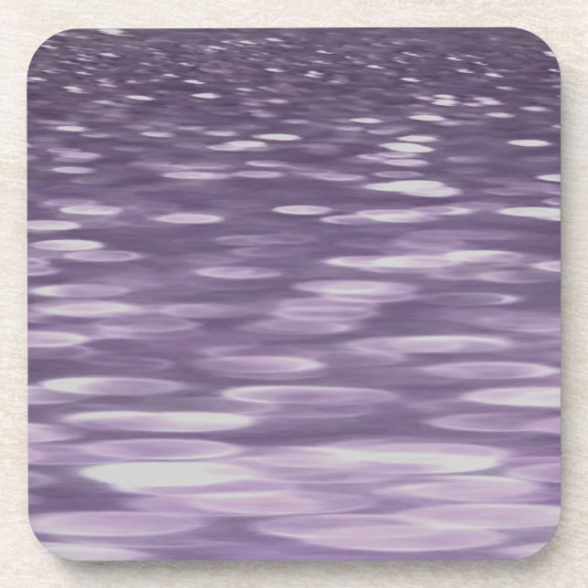 Abstract #1: Ultra Violet Shimmer Coaster (Front)
