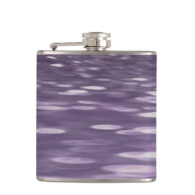 Abstract #1: Ultra Violet Shimmer Hip Flask (Front)